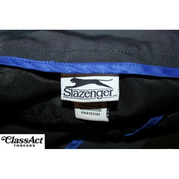 Slazenger Men's Black Stretch Golf Pants Stretch Flat Front 36" X 34" - Picture 2 of 7